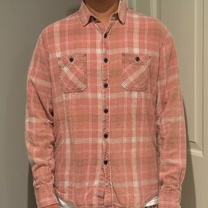 Urban Outfitters Pink Plaid Button Down Shirt